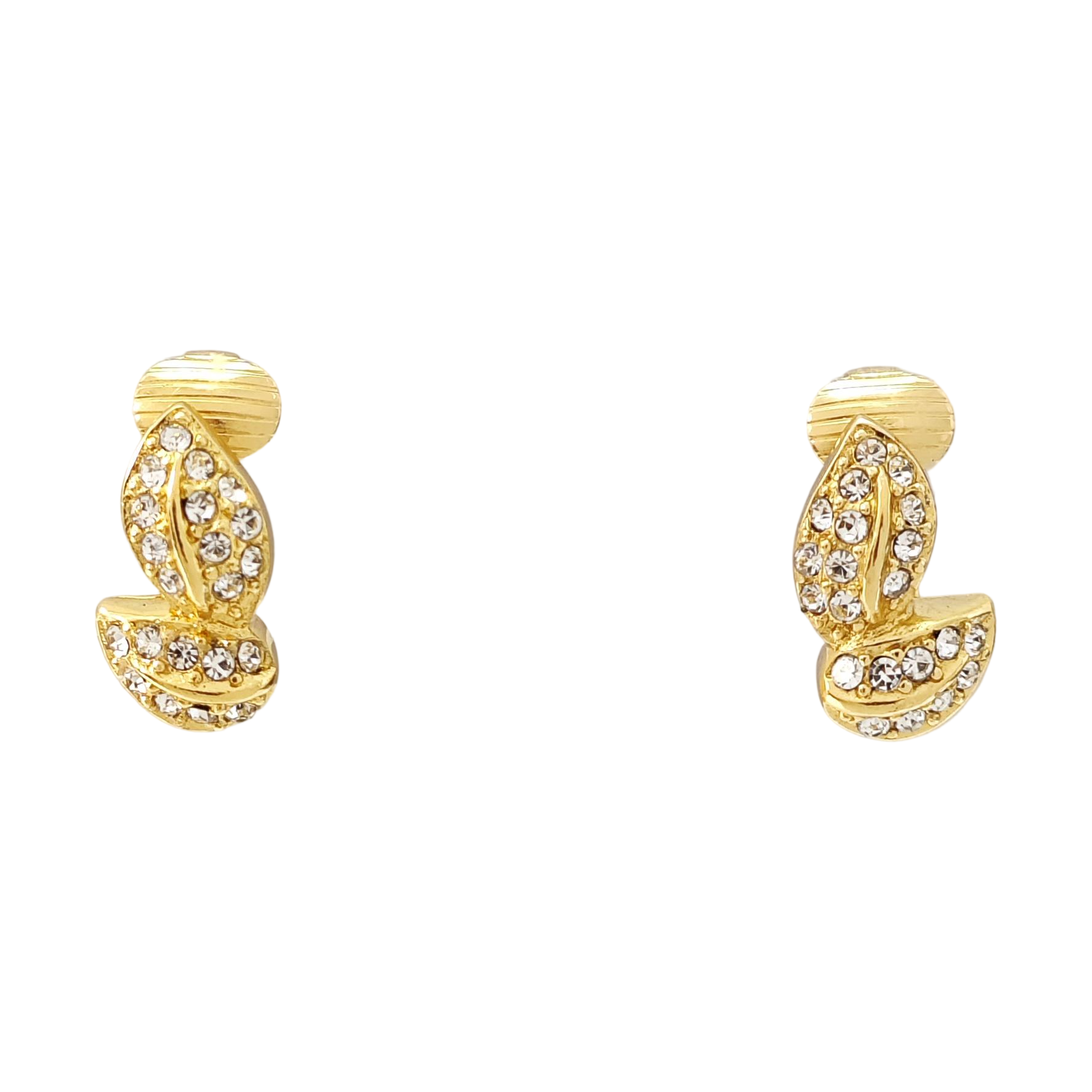 Metal Gold Clip On Earrings