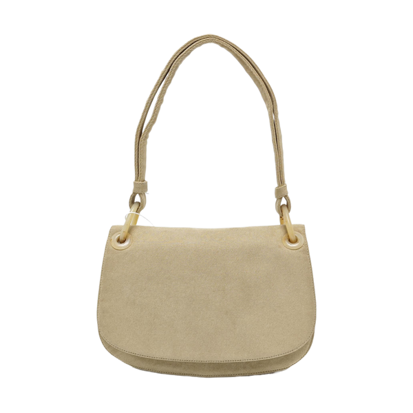 Fabric Shoulder Bag Beige
