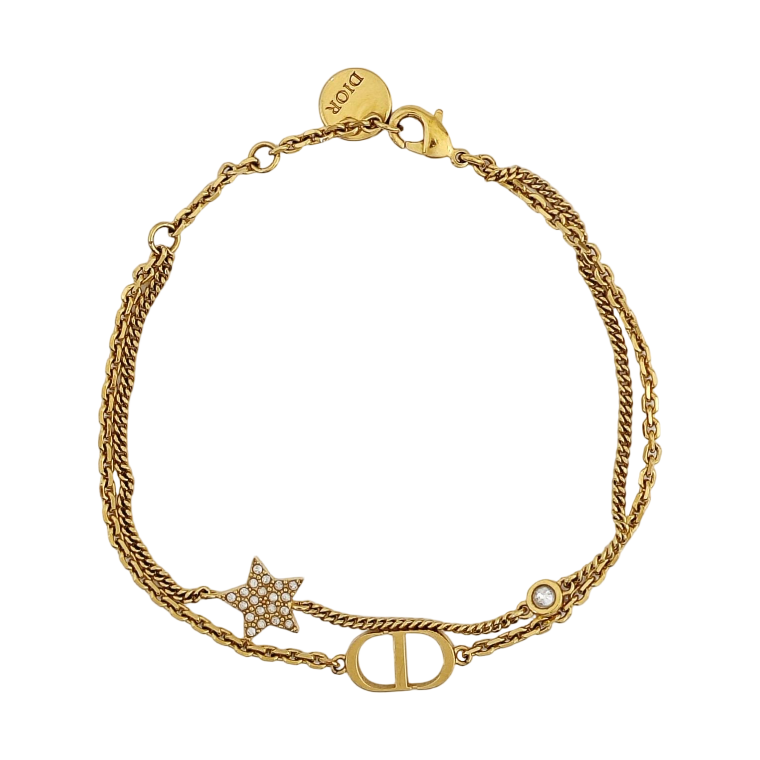 Petit CD Metal Gold Bracelet