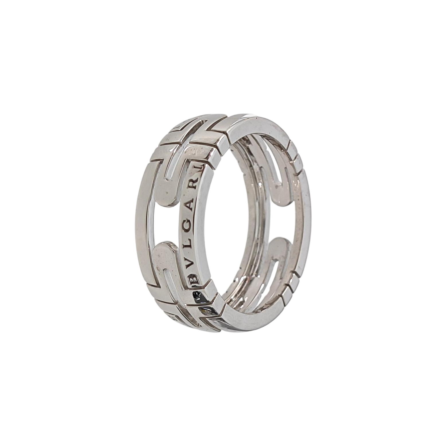 PARENTESI 18k White Gold Silver Ring EU 62