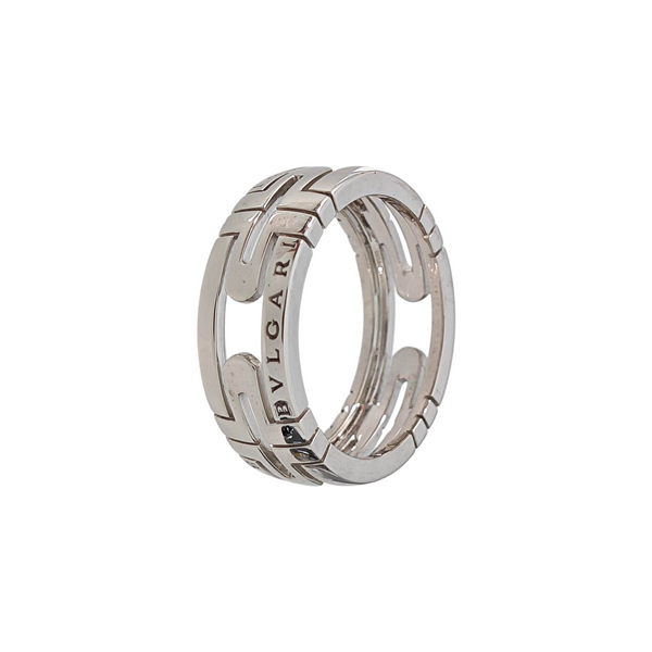 PARENTESI 18k White Gold Silver Ring EU 62