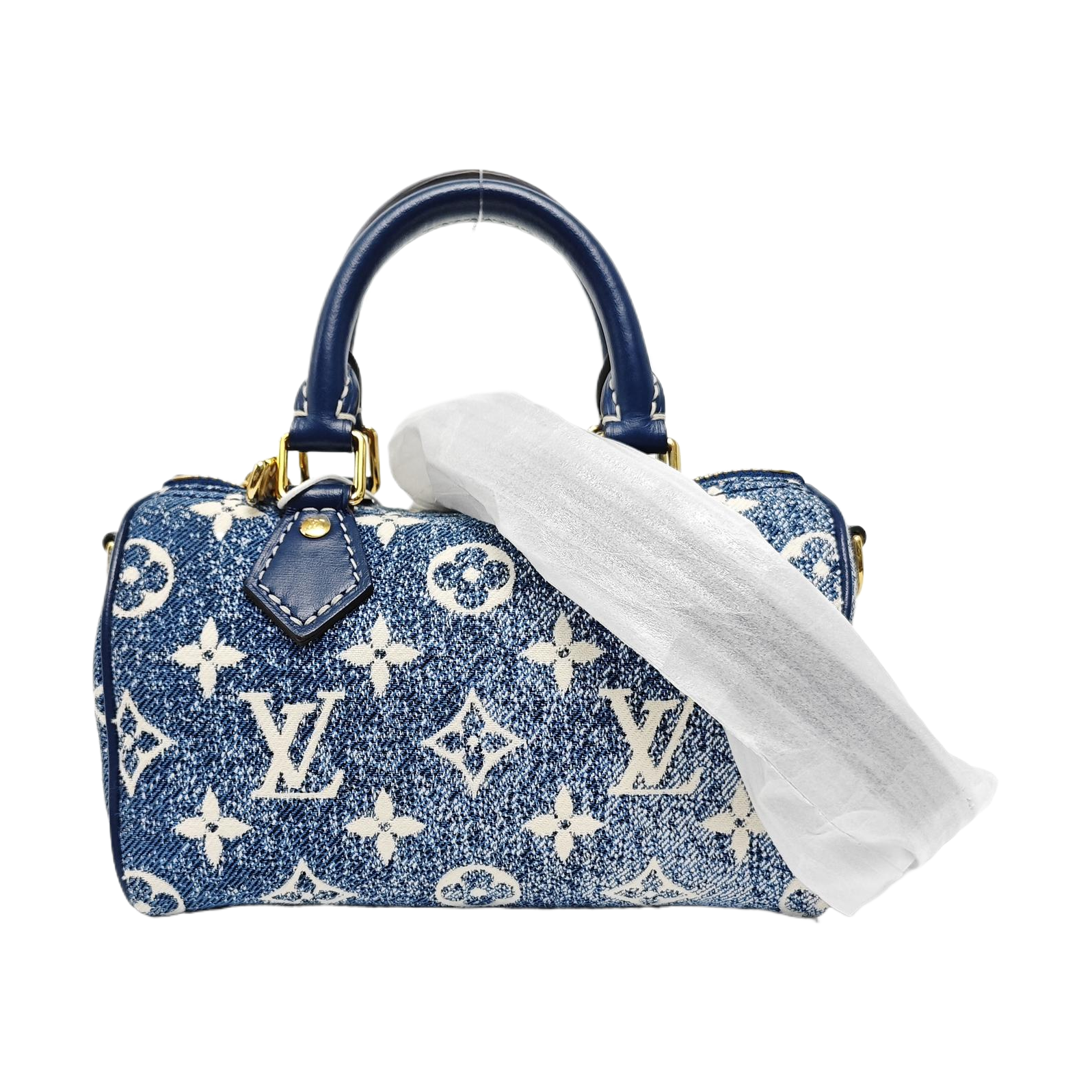SPEEDY Nano Monogram Denim Blue