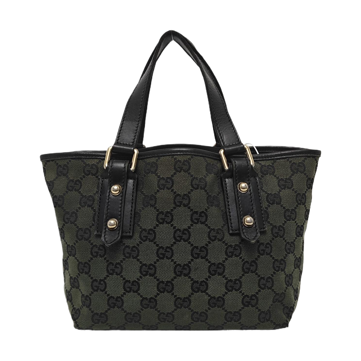 Monogram Canvas Tote Bag Green