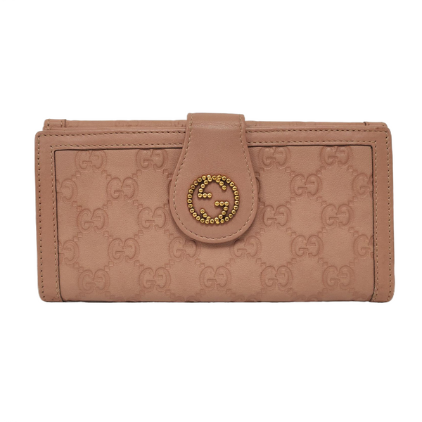 Monogram Calfskin Wallet Pink