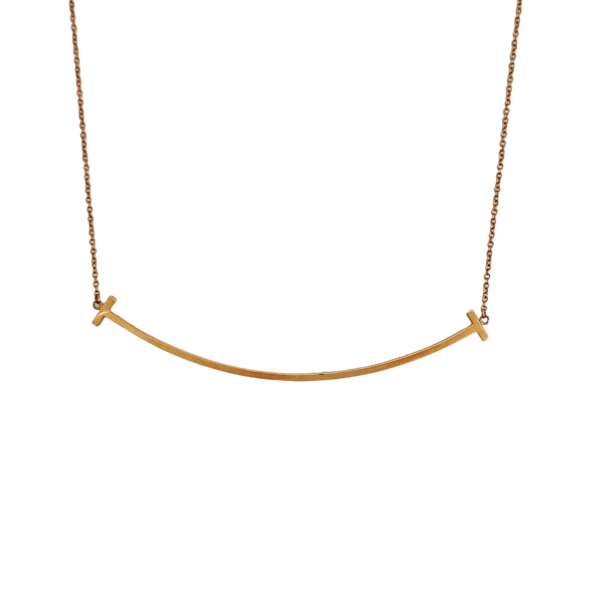 Tiffany T 18k Rose Gold Necklace