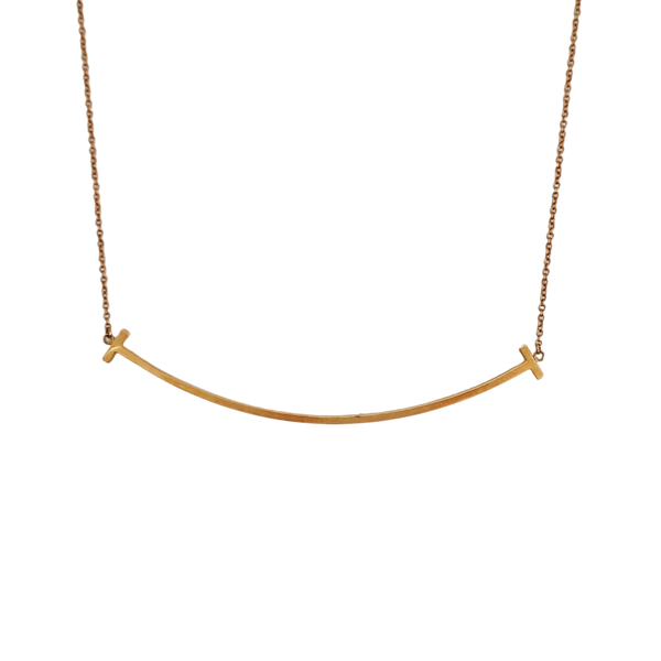 Tiffany T 18k Rose Gold Necklace