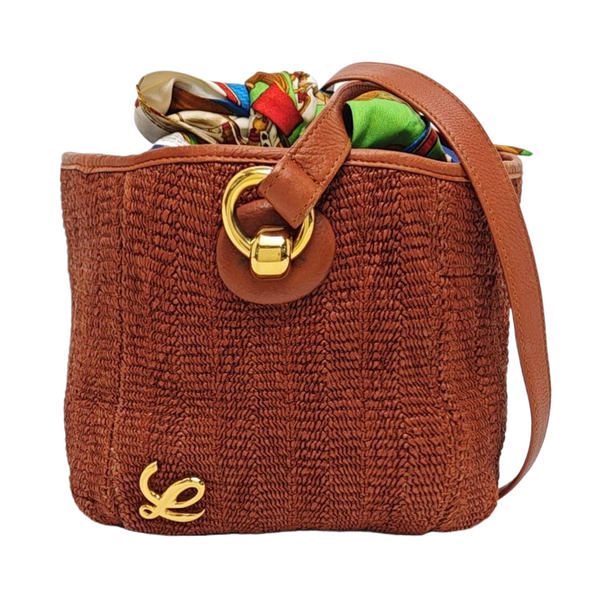 Special Material Shoulder Bag Brown