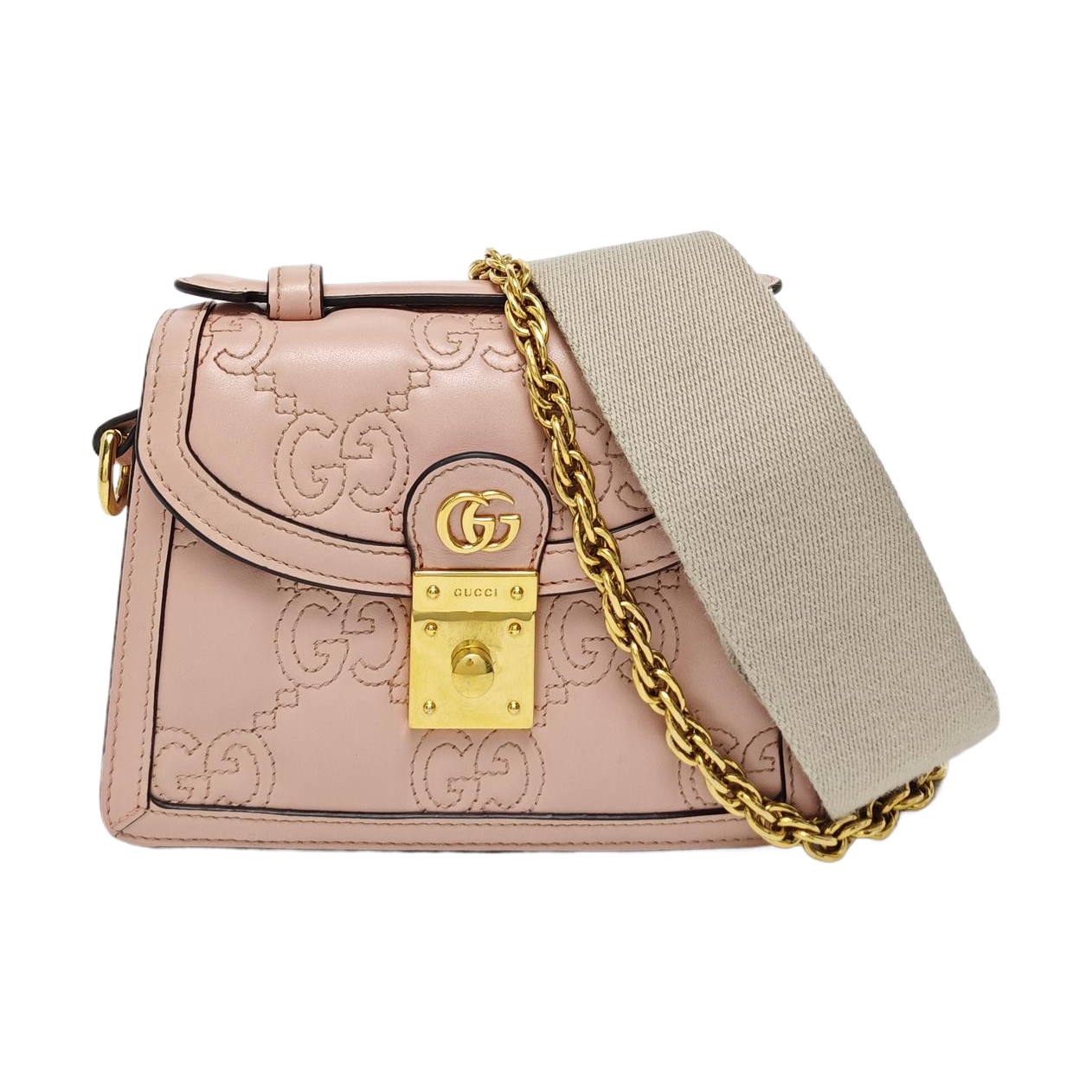 GG Matelassé Quilted Calfskin Pink