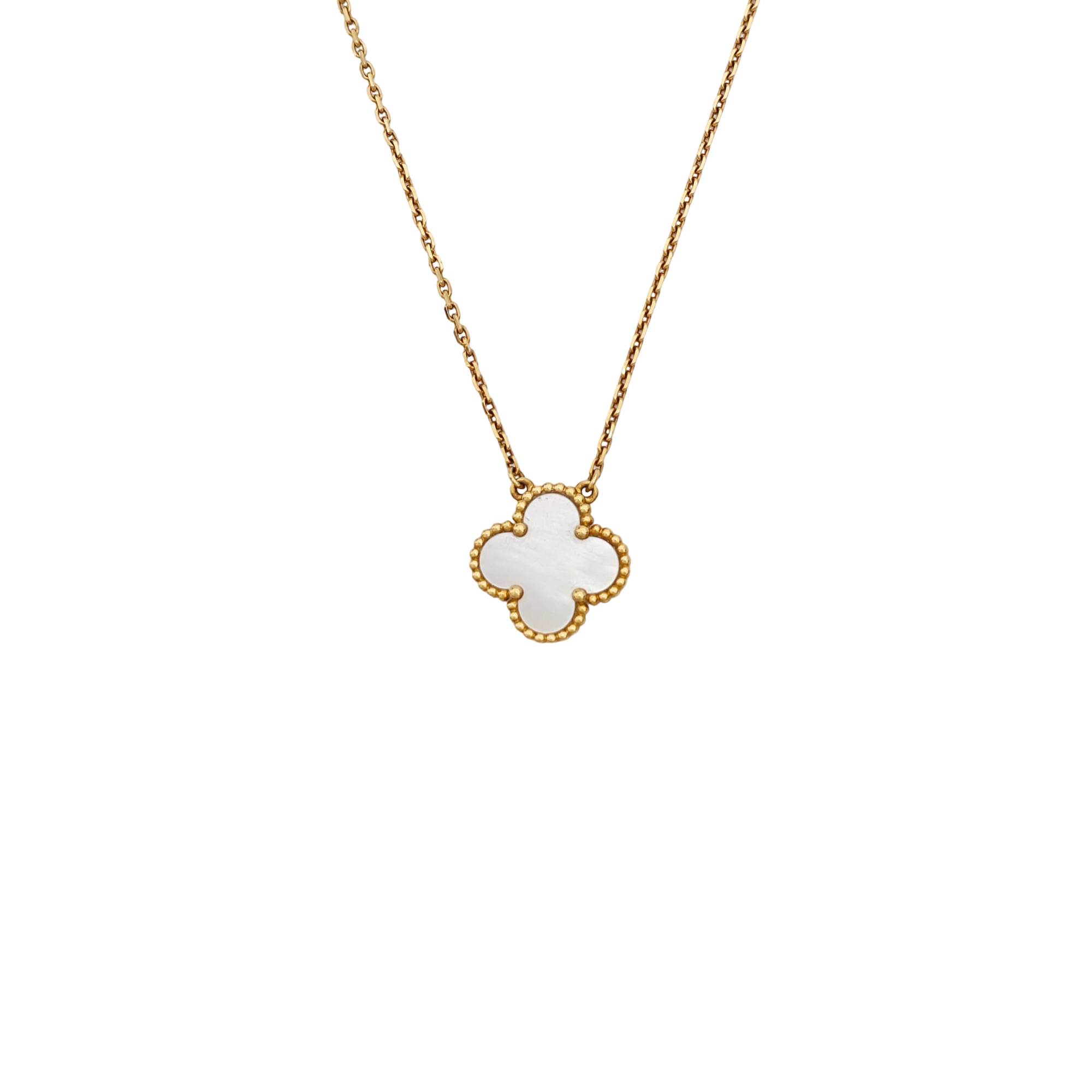 Vintage Alhambra 18k Gold Necklace