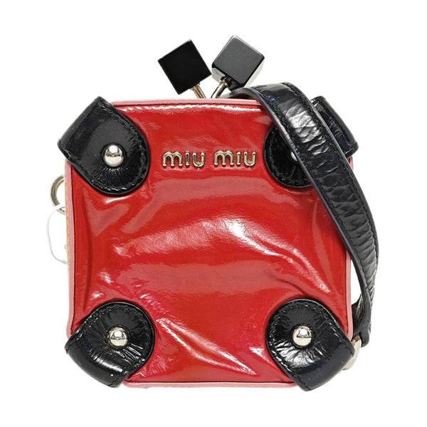 Patent Leather Shoulder Bag Red