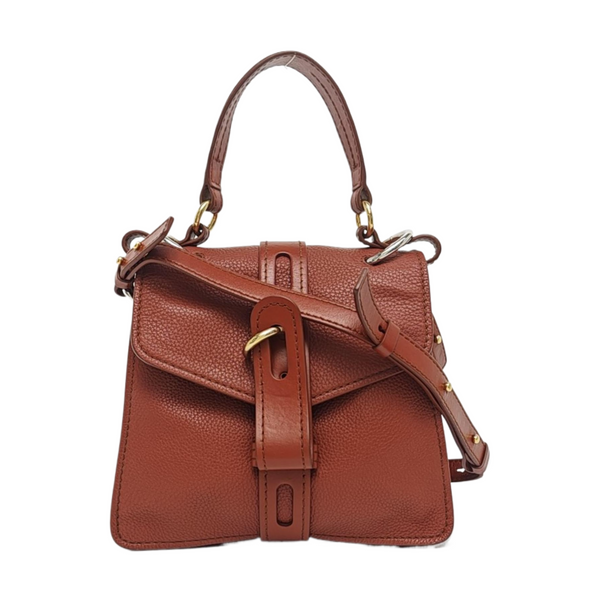 Aby Small Calfskin Brown