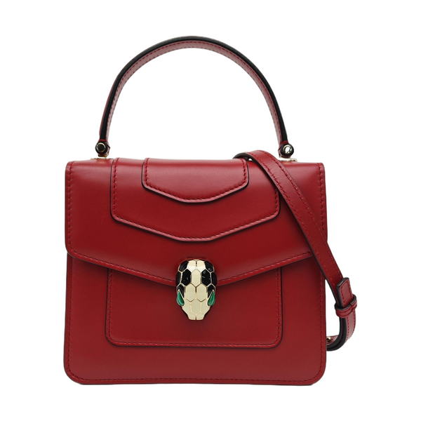 SERPENTI FOREVER Small Quilted Calfskin Red