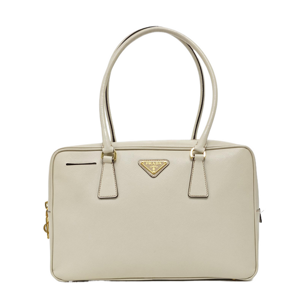 Calfskin Shoulder Bag Beige