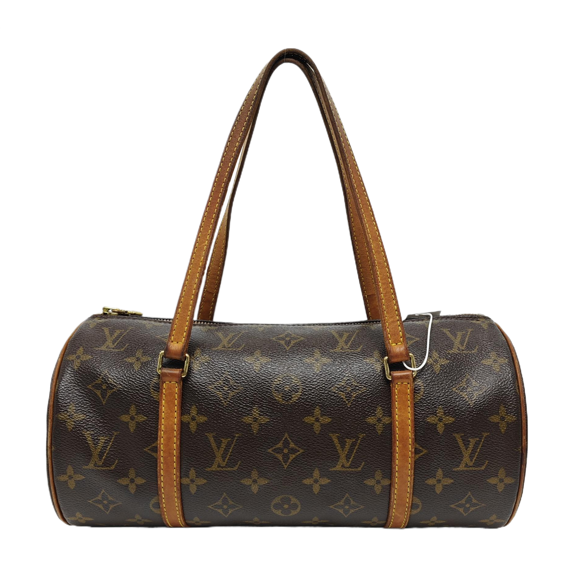PAPILLON 30 Monogram Coated Canvas Brown