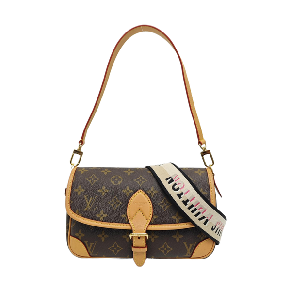 DIANE Monogram Coated Canvas Brown