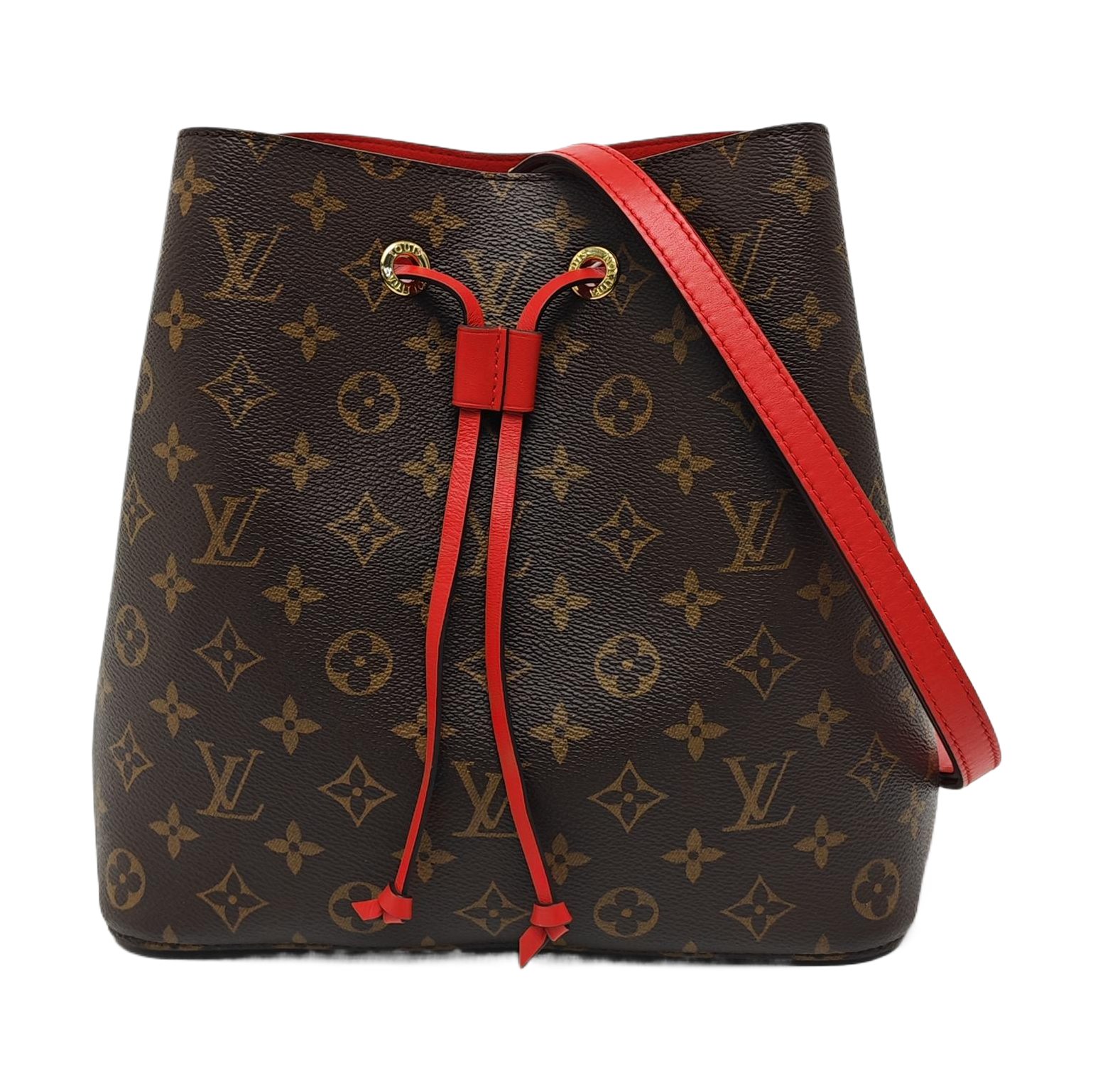 NÉONOÉ MM Monogram Coated Canvas Brown