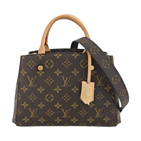 MONTAIGNE Monogram Coated Canvas Brown