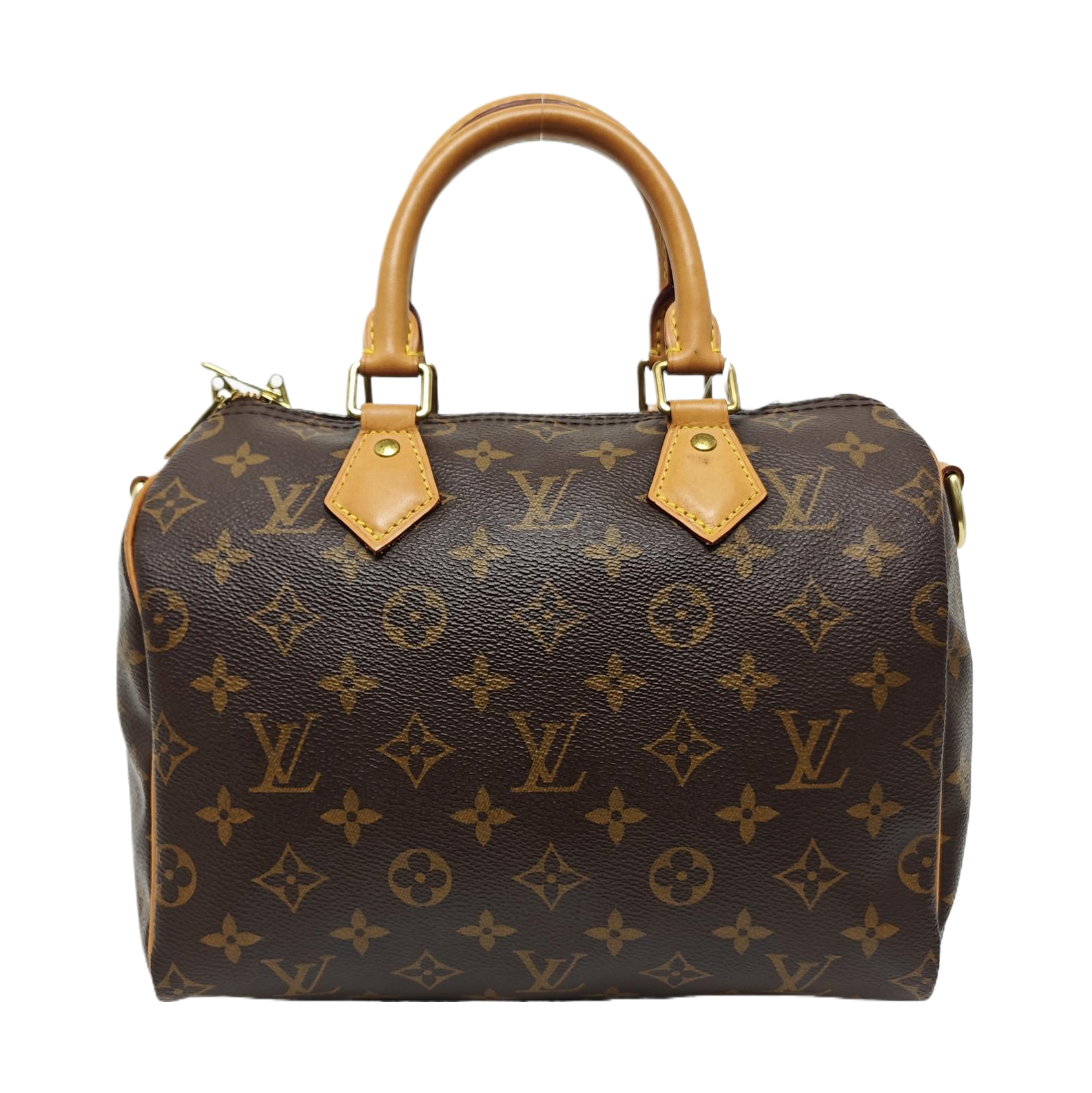 SPEEDY 25 Monogram Coated Canvas Brown