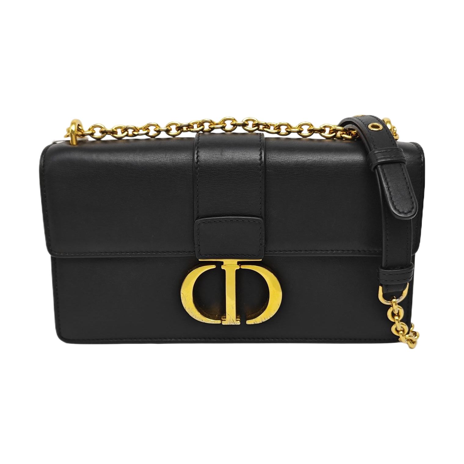 30 Montaigne Mini Calfskin Black