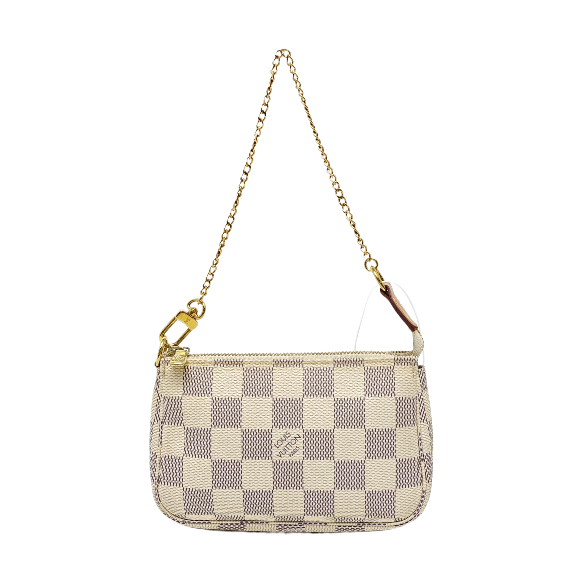 ACCESSOIRES Mini Damier Azur Coated Canvas White