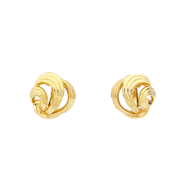 Metal Gold Clip On Earrings