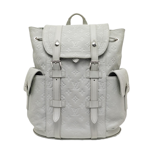 CHRISTOPHER PM Monogram Calfskin Green