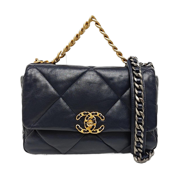 CHANEL 19 Small Quilted Lambskin Blue