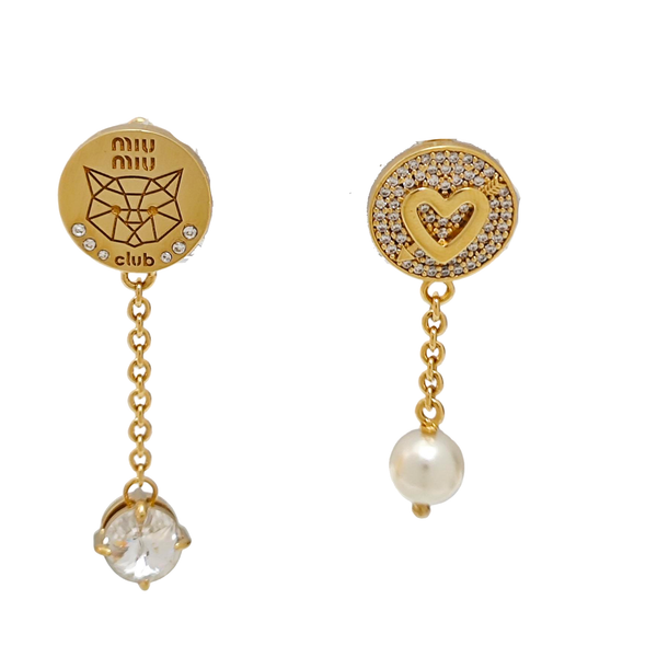 Metal Gold Stud Earrings