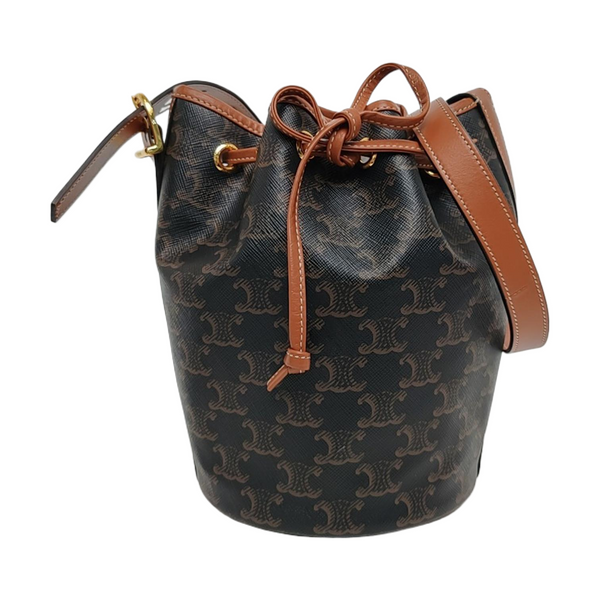 TRIOMPHE CANVAS Small Coated Canvas Brown