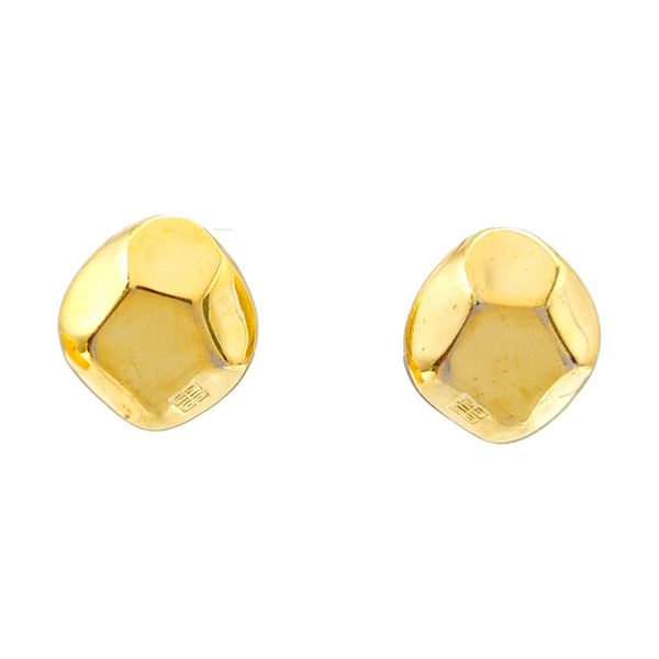 Metal Gold Clip On Earrings
