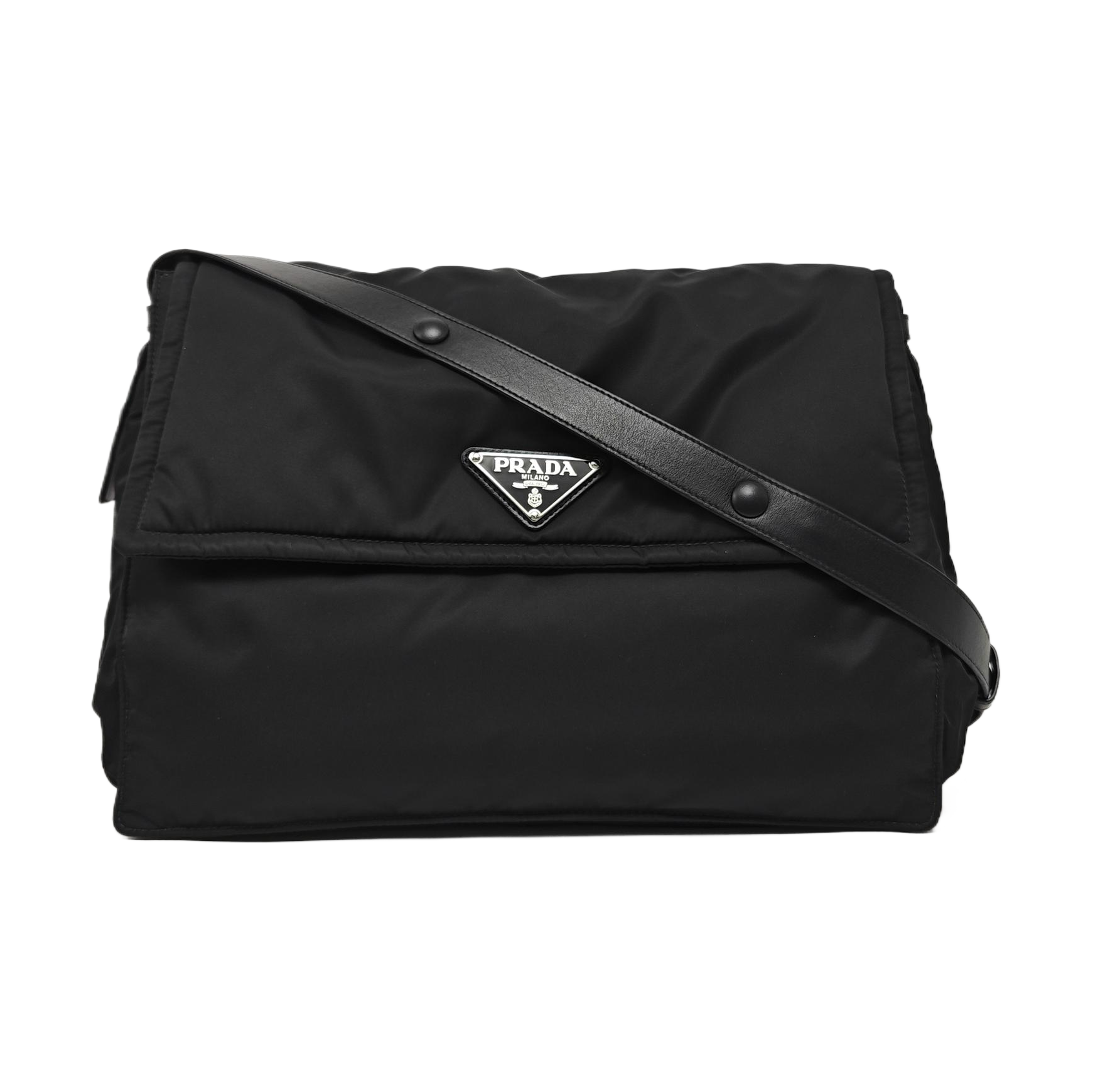 Nylon Crossbody Bag Black