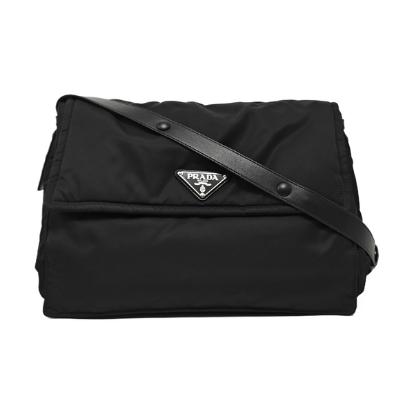 Nylon Crossbody Bag Black