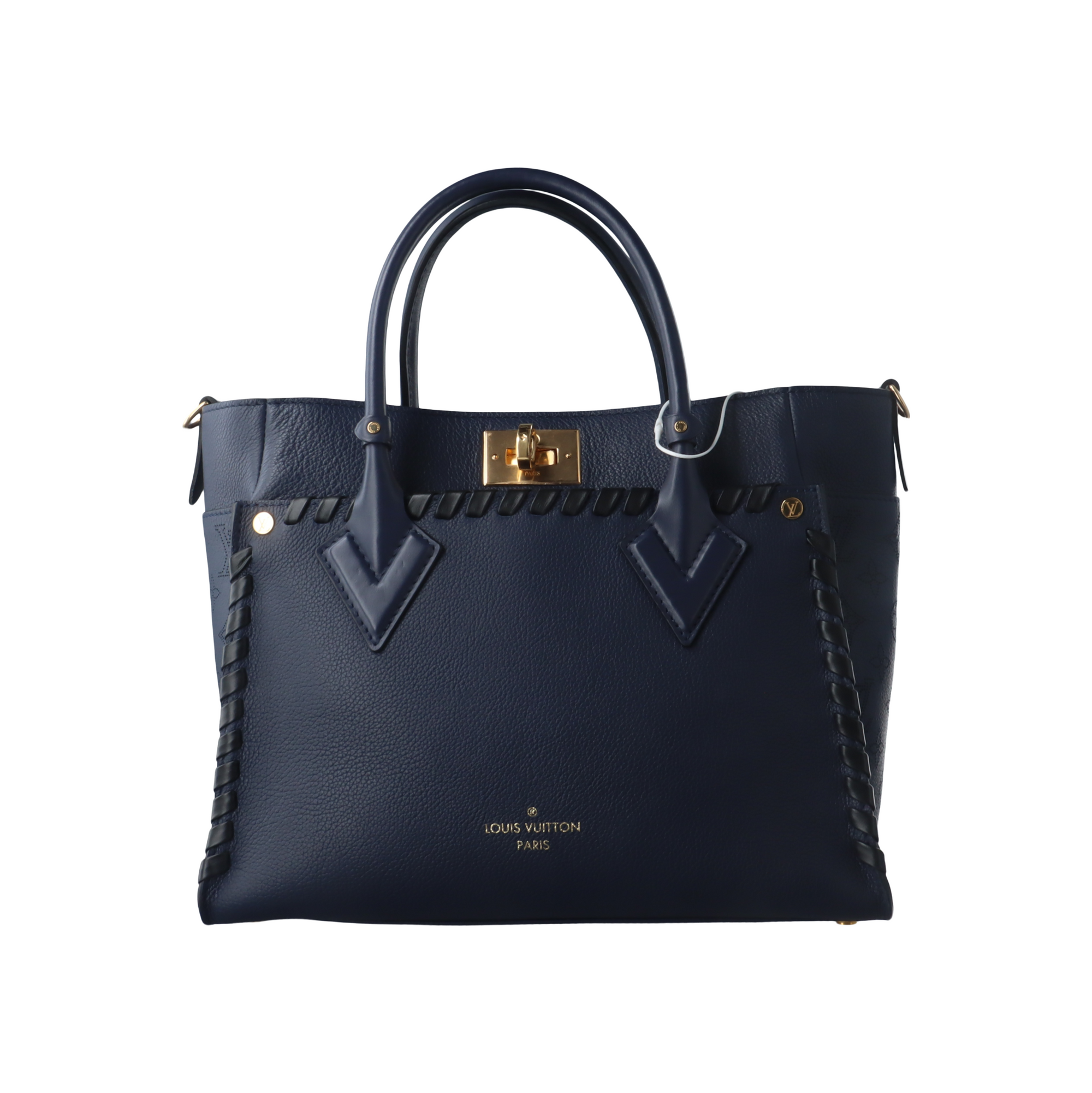 ON MY SIDE MM Calfskin Blue