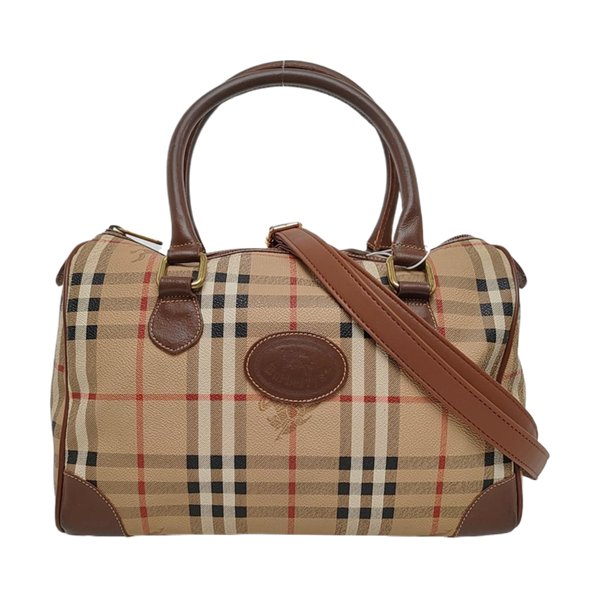 Coated Canvas Top Handle Bag Multicolor