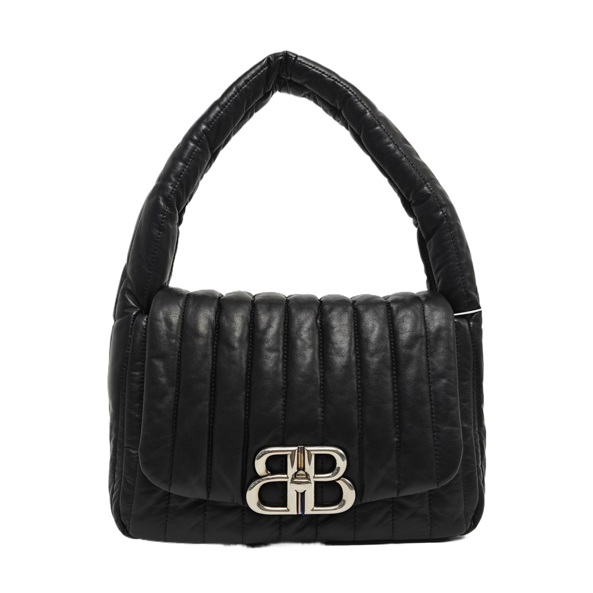 Monaco Small Quilted Calfskin Black