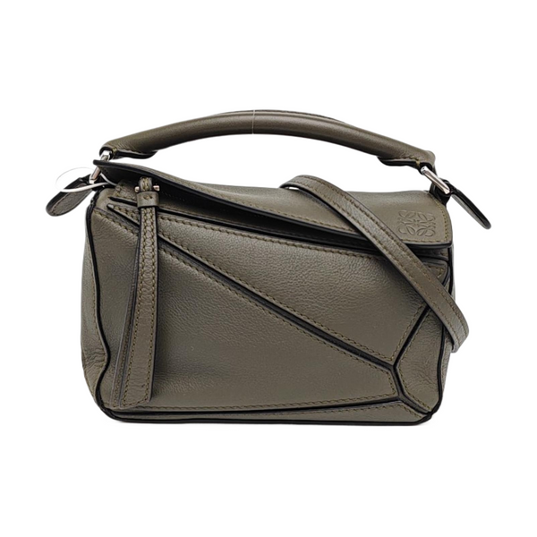 Puzzle Mini Calfskin Green