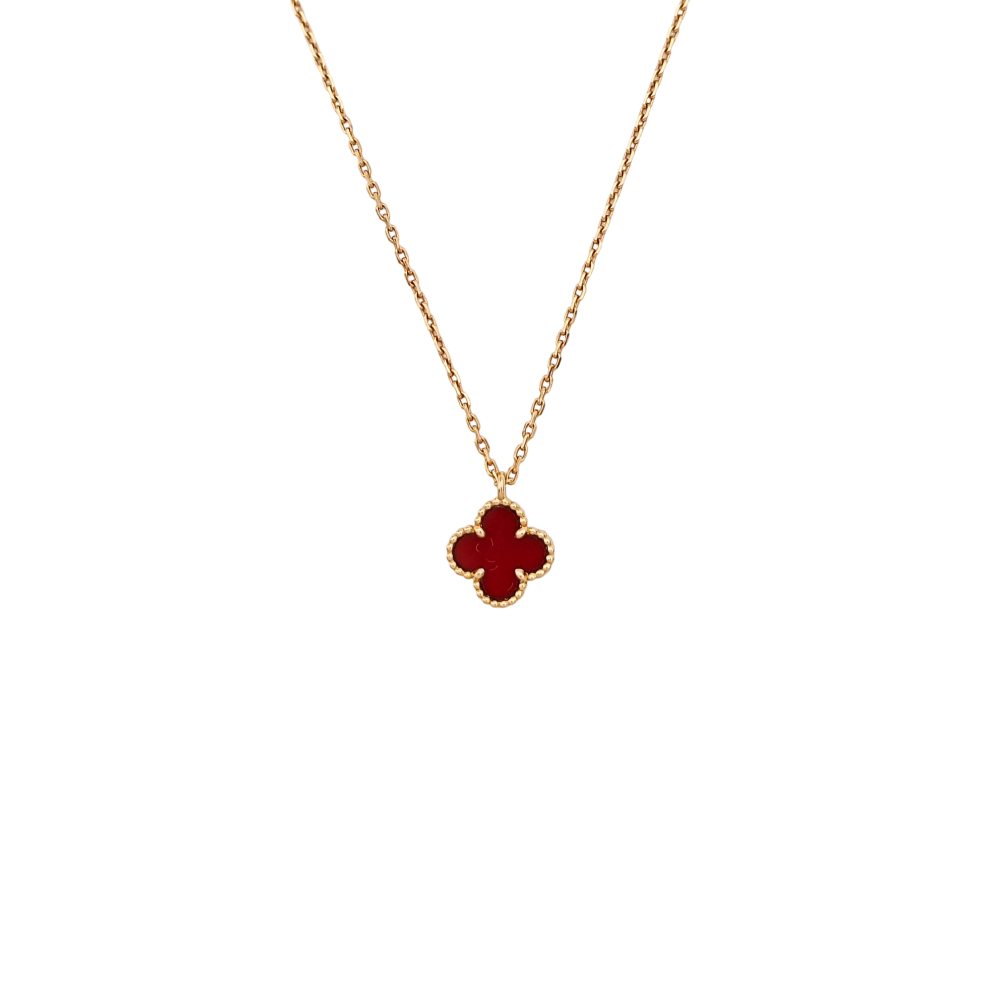 Sweet Alhambra 18k Rose Gold Necklace