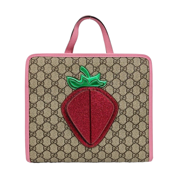 Children’s GG Bucket Monogram Coated Canvas Beige