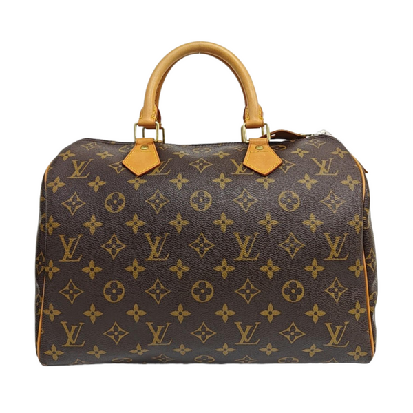 SPEEDY 30 Monogram Coated Canvas Brown