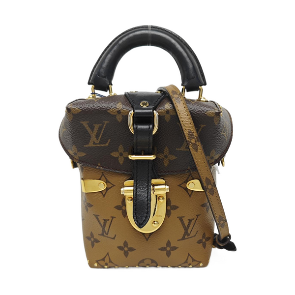 Monogram Coated Canvas Shoulder Bag Brown