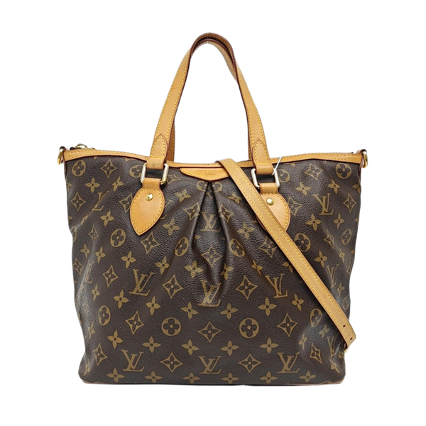 PALERMO PM Monogram Coated Canvas Brown