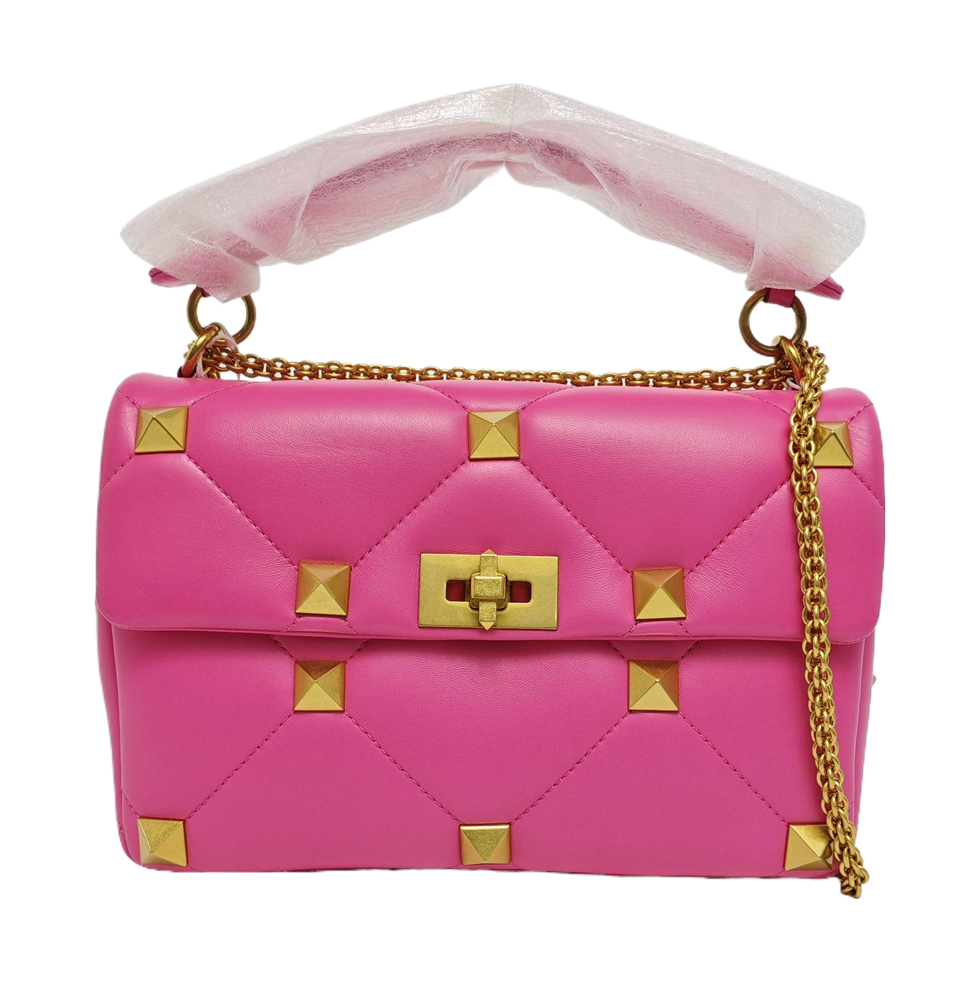 Roman Stud Lambskin Pink