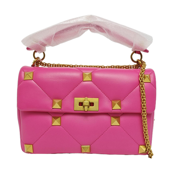 Roman Stud Lambskin Pink