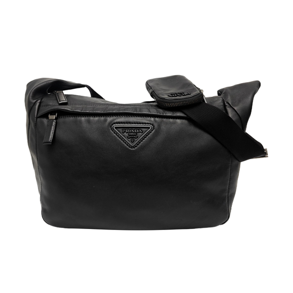 Calfskin Shoulder Bag Black
