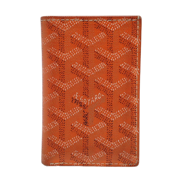 Saint-Marc PM Coated Canvas Orange Card Holder