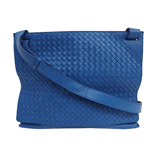 Calfskin Shoulder Bag Blue
