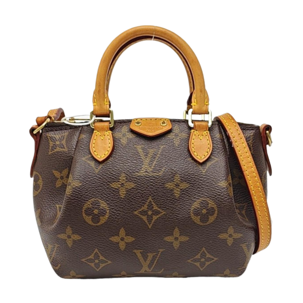 TURENNE Nano Monogram Coated Canvas Brown