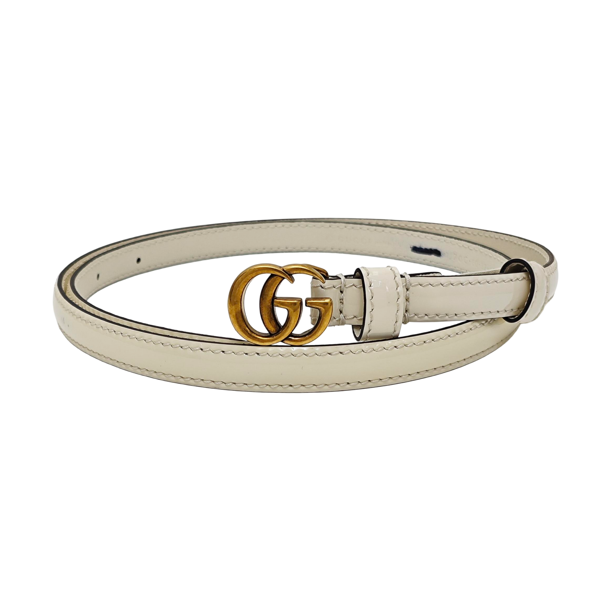 Leather Belt White