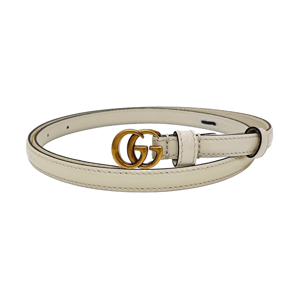 Leather Belt White