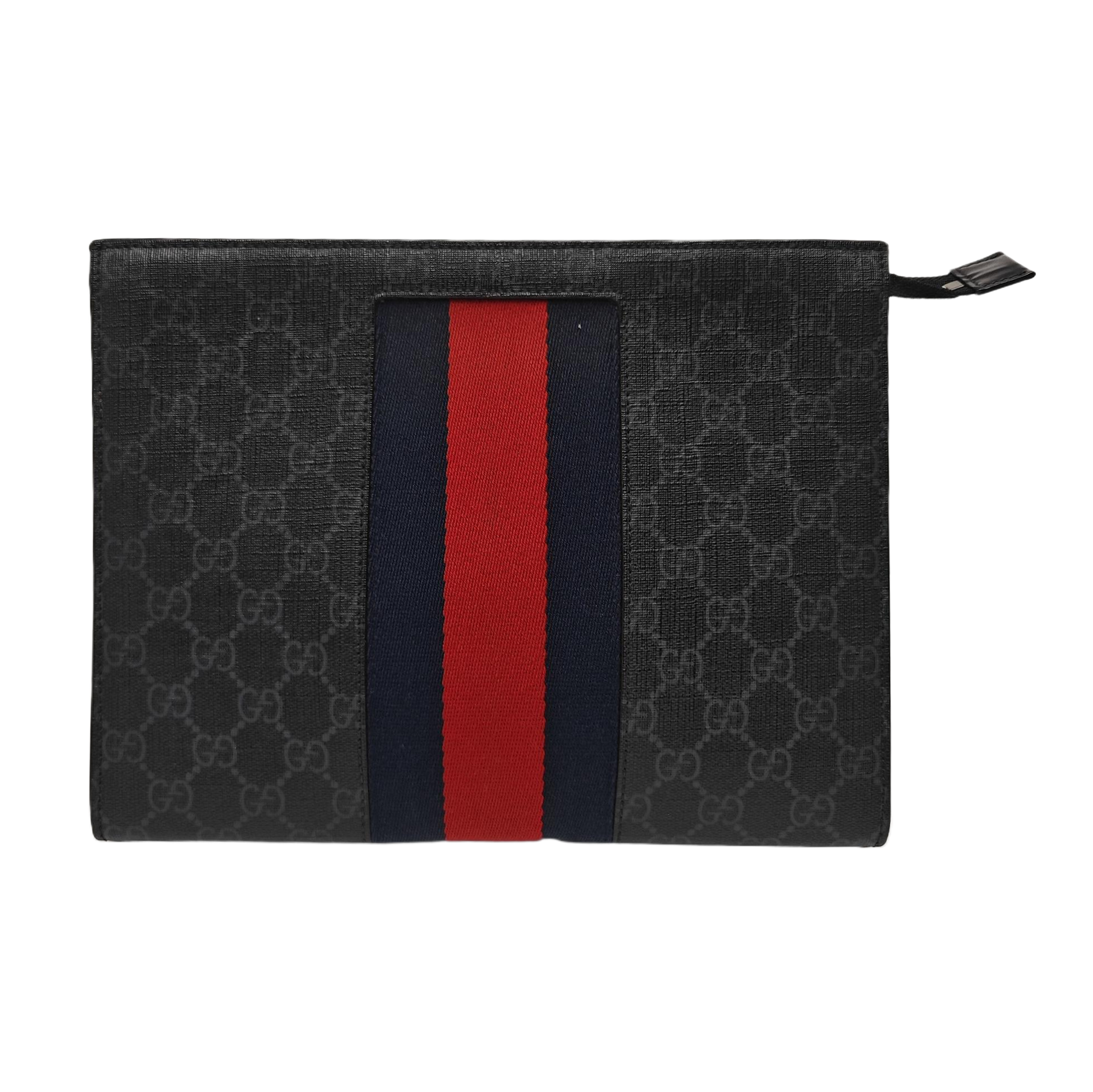 GG Supreme Monogram Coated Canvas Gray